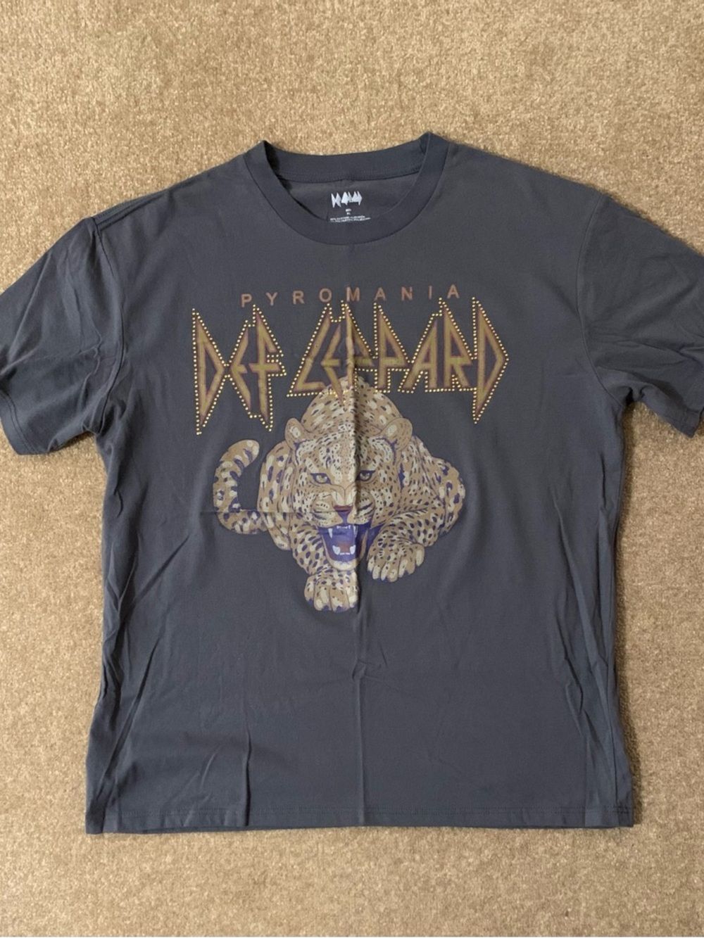 Def Leppard Pyromania Graphic Tee - Gray